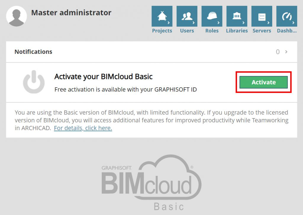 BIMcloud Basic Nasıl Aktive Edilir 1