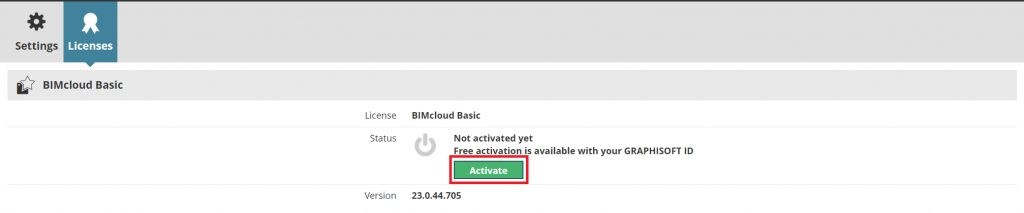 BIMcloud Basic Nasıl Aktive Edilir 2